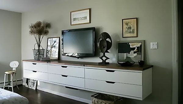 Wall Mounted Dresser With No Legs Or, Wall Mounted Dresser